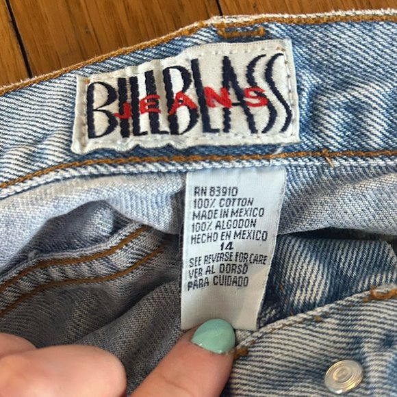 Bill Blass Jeans Womens Size 14 High Waisted Vintage Light Wash Tapered 80s Mom - Picture 6 of 7